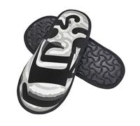 Slippers Nota Musicale Bianca E Nera Eleganti Pantofole Comode Pianelle Per Unisex Esterno Casa M