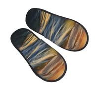 Slippers Onde Dell'Oceano All'Alba Lavabili Cotone Pantofole Comode Pantofole Per Invernale Casa Interno L