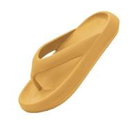 Slippers - Scarpe estive per il tempo libero, da donna, con suola spessa, antiscivolo, super morbide, antiscivolo, antiscivolo, giallo., 36 EU