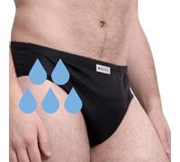 Slipss | Slip Uomo per Incontinenza con Inserto Cucito, Mutande Assorbenti Lavabili, Assorbenza Medium 350 ml, Taglia XL, Nero