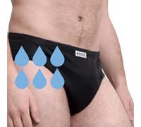 Slipss | Slip Uomo per Incontinenza con Inserto Intercambiabile, Mutande Assorbenti Lavabili, Assorbenza High 500 ml, Taglia XXL, Nero