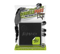 Slipstick GorillaPads CB155-8 - Piedini antiscivolo per mobili, protezioni per pavimenti (set di 8), quadrati, 76 mm, autoadesivi, in gomma, per gambe dei mobili, colore nero