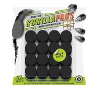 Slipstick GorillaPads - Cuscinetti adesivi antiscivolo per mobili, rotondi, 25 mm, confezione da 32