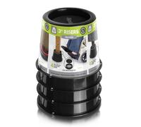 Slipstick Rialzi per Letto/mobili da 7,6 cm con Supporto Superiore Rinforzato in Acciaio, Altezza 7,6 cm (Confezione da 4)