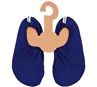 Slipstop Scarpe da Spiaggia per Bambini Antiscivolo, Scarpe Sportive, Scarpe da Piscina e da Bagno, per Vacanze, Unisex, con Fattore di Protezione Solare 50+, blu navy, 30/32 EU