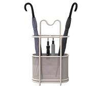 Slish d Portaombrelli in metallo con 4 Hoo - Supporto per bastone da passeggio per ingresso casa e ufficio - Sto Solut per ombrelli e canne