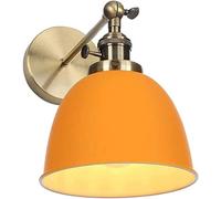 Slish - Lampada da parete a LED rossa, moderna plafoniera in metallo per camera da letto Staase e specchio, design semplice con interruttore facile per decorare la casa e l'atmosfera