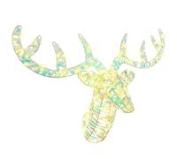 Slitta a forma di renna con 140 LED bianco caldo, materiale PET, 68 x 36,5 x 62,5 cm, alimentata tramite USB, resistente alle intemperie, decorazione natalizia per soggiorno, finestra e periodo