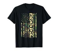 Slitta da motoslitta Braaap Bandiera USA Camo Fun Outdoor Adventure Maglietta