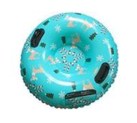 Slitta da neve gonfiabile con manici, in PVC ispessito, per divertimento invernale in famiglia, resistente all'abrasione, per adulti e bambini, per passeggiate all'aperto in pendenza (C)