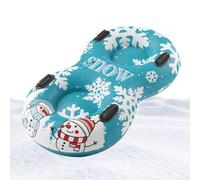 Slitta da neve gonfiabile, per due persone, robusta, per slittino, resistente al freddo, per giochi invernali e attività all'aria aperta, per bambini, ragazze, adolescenti, adulti e adulti