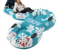 Slitta da neve gonfiabile, spessa e resistente, slitta per 2 persone, resistente al , per vacanze invernali all'aperto, vacanze, bambini, ragazzi, ragazze, adolescenti, adulti e famiglie