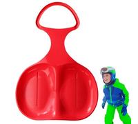 Slitta da neve per bambini, slitta da discesa con manici, resistente al freddo, robusta, flessibile, per sci, snowboard, slittino all'aperto