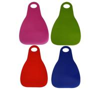 Slitta da neve resistente, confezione da 4, 45 x 65 cm, tappetino arrotolabile, tavola flessibile, in PE, per slittino, bambini, adulti, sci invernale, spiaggia di sabbia, portatile, antiscivolo