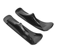 Slitta da sci 2 in 1 per bambini, accessori per slitta da neve in PE nero compatibili con scooter di equilibrio, giocattolo invernale resistente da utilizzare in cortile o sulle