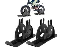 Slitta da sci da ciclismo, 1 paio, per bici da neve, scooter, slitta da sci, attacco portatile per camminatore, golf, cart, strada, montagna, strade quotidiane, parco avventura all'aperto