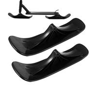 Slitta da sci da neve - Slitta da sci per bambini, 38 x 11 cm, nero, per slitta a due ruote | Ricambi per skateboard all'aperto, slitte da neve, skate