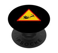 Slitta di Babbo Natale e renna volante PopSockets PopGrip Adesivo