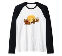 Slitta e Renna Prima della Luna Piena Maglia con Maniche Raglan