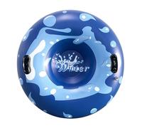 Slitta gonfiabile da neve, grande tubo rotondo, giocattolo resistente per il freddo, design facile da trasportare, struttura in PVC spesso migliora il controllo scorrevole, avventure in collina