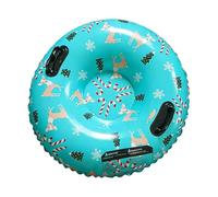 Slitta gonfiabile per tutte le stagioni, con materiale resistente, accessorio per la famiglia con design rinforzato, accessorio per lo sci per scivolare in collina, galleggiante da per e