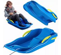 Slitta in plastica KADAX, snowbob, scivolo da neve con freni