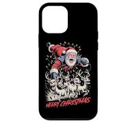 Slitta in the Pit Metal Merry Christmas Custodia per iPhone 12 mini