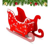 Slitta Natalizia - Decorazioni per Slitte di Babbo Natale Rosso - Slitta di Natale Decor Superiore - Sleighs Altro - Resina Desktop Figurina Figurina Decor Decorazioni per L'Ufficio Home O