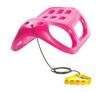 Slitta per bambini con cursori in acciaio e corda di 79,7 cm con finitura rosa Little Seal Diempi