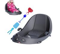 Slitta per bambini | Sport invernali con schienale - Slitta da neve Toboggan con freno integrato | Per le condizioni meteorologiche fredde ragazze e bambini in età prescolare innevata H