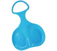 Slitta resistente per tutte le stagioni con cuscino imbottito e presa sicura, per colline innevate, pendii erbosi, dune sabbiose, design classico blu