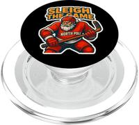 Slitta The Game Hockey su ghiaccio Amante Natale Babbo Natale PopSockets PopGrip per MagSafe