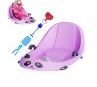Slitte per bambini, ergonomiche, adatte alle famiglie, slitta da neve all'aperto con freno, per ragazze e bambini in età prescolare con colline innevate, parco giochi