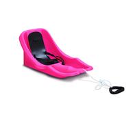 Slittino per bambini con schienale BABY RIDER MONSTER - rosa, sedile nero