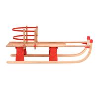 Slittino Pieghevole con Schienale in Legno 119 cm