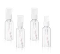 Sliverdew 4 dispenser di pompa, 50 ml, trasparente, da viaggio, senza airless, in plastica, vuoto, per cosmetici, shampoo e crema
