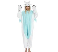 SLJYM Adulto Animale Kigurumi Mucca Santa Lana Un Pezzo Pigiama Trucco Festa Cartone Animato Costume Festa Un Pezzo Pigiama