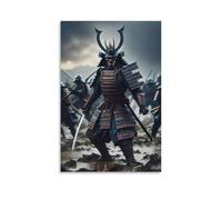 SLKJYX Poster con samurai in corso per una guerra o un film d'azione, decorazione artistica da parete, decorazione moderna da appendere, 30 x 45 cm