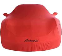 SLLGSDM Telo Copriauto per Lamborghini Essenza SCV12 2020+, Tessuto Elastico, Anti-vincoli Traspiranti, Antipolvere, Morbido al Tatto, Accessori Auto,Red