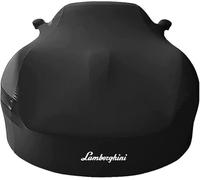 SLLGSDM Telo Copriauto per Lamborghini Essenza SCV12 2020+, Tessuto Elastico, Anti-vincoli Traspiranti, Antipolvere, Morbido al Tatto, Accessori Auto,Black
