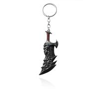 SLLOPL GOW Leviathan Axe portachiavi Blades of Chaos, regalo per uomini, fan di giochi adolescenti, cosplay, stile 4, L, Nero , L