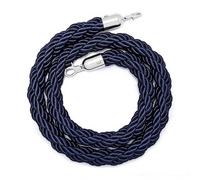 SLLSAGE Corda Blu Scuro per Paletti con Gancio Argento, Corda di Sicurezza per Controllo delle Folle, Ingressi Eventi, Code, Inaugurazioni, Matrimoni, Cinema, Hotel, Feste(Size:1.5 m / 4.92 ft)