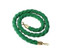 SLLSAGE Corda Verde per Paletti con Gancio Dorato, Corda di Sicurezza per Controllo delle Folle, Ingressi Eventi, Code, Inaugurazioni, Matrimoni, Cinema, Hotel, Feste(Size:2.5 m / 8.20 ft)