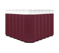 SloCool Manicotti sottili per lattine, confezione da 12 pezzi, schiuma isolata sfusa personalizzabile per birra, porta bevande pieghevole semplice, isolante per soda fredda, lattine alte 350 ml