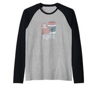Sloffee Sloth Coffee Slow Barista, Divertente Design per Amanti del caffè Maglia con Maniche Raglan