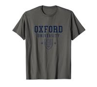Slogan dell'Università di Oxford 1231 Collegiate Varsity Crest Maglietta