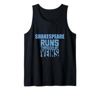 Slogan divertente Shakespeare scorre attraverso le mie vene Canotta