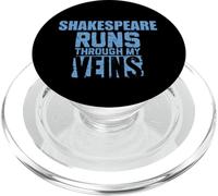Slogan divertente Shakespeare scorre attraverso le mie vene PopSockets PopGrip per MagSafe