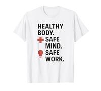 Slogan Professionale per la Settimana della Sicurezza e Il Regalo delle Squadre industriali Maglietta