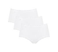 Sloggi 24/7 Cotton Lace Midi C3P, Slip Donna, Bianco (White), 38